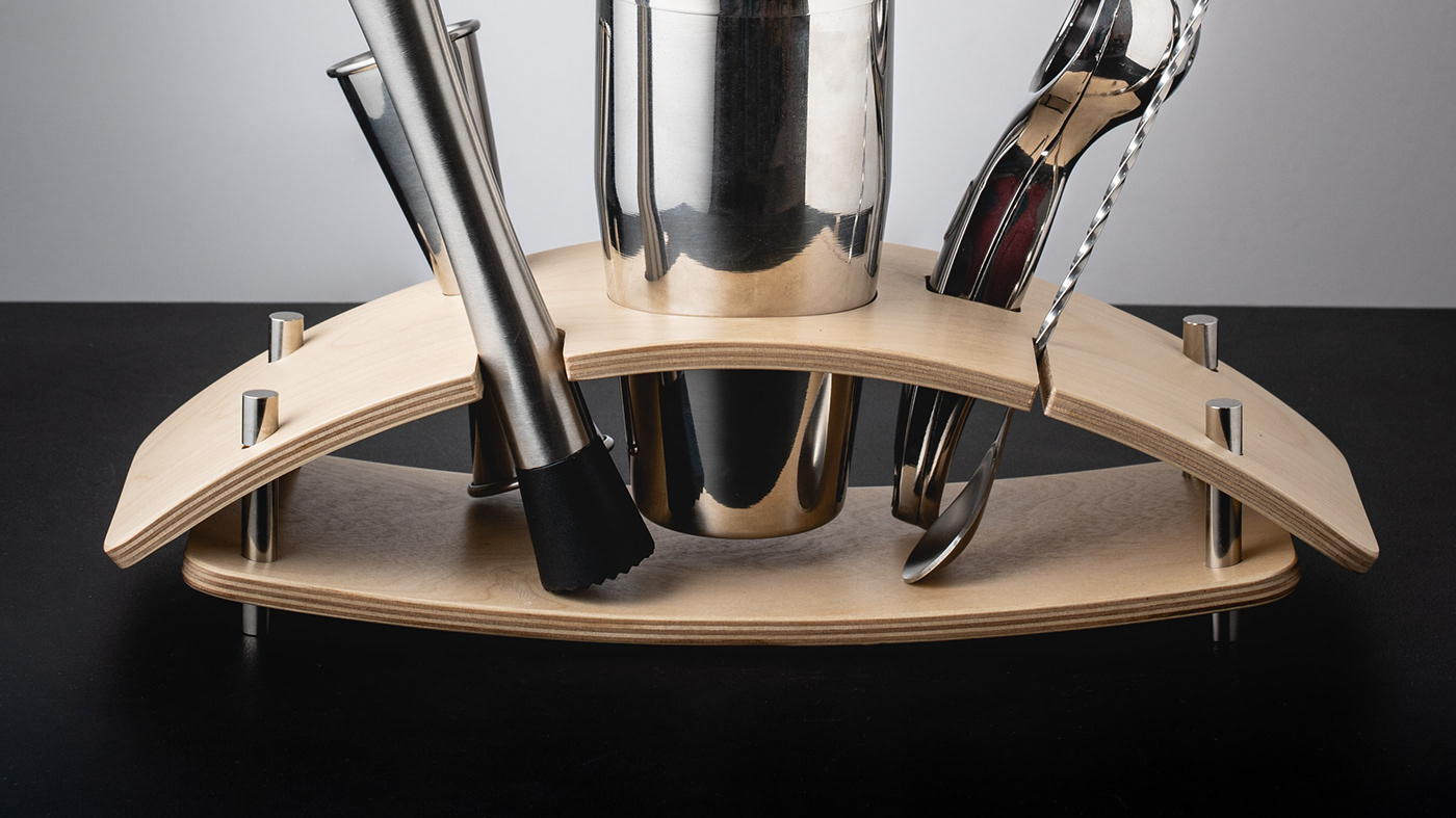 Cocktail Bar，Storage rack，woodiness，