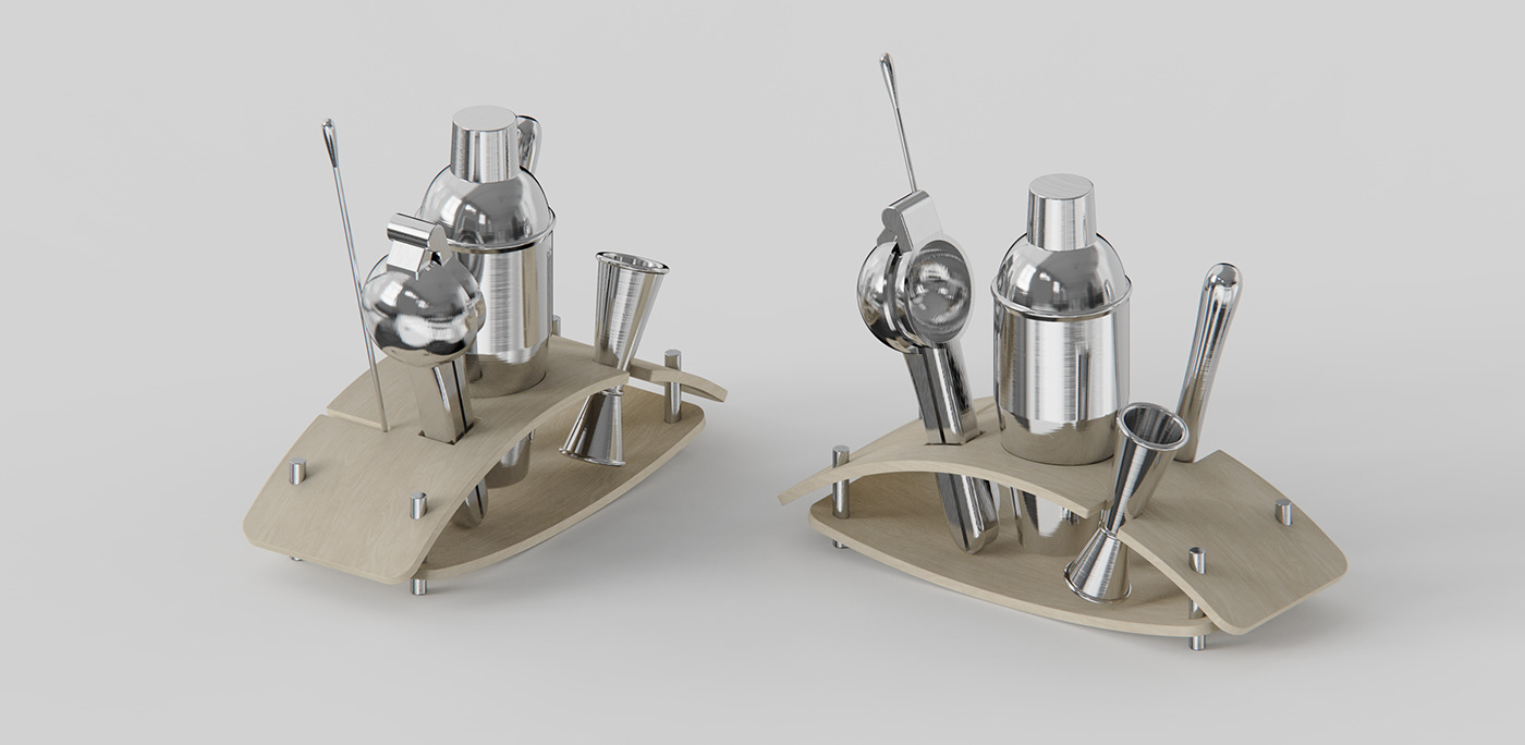 Cocktail Bar，Storage rack，woodiness，