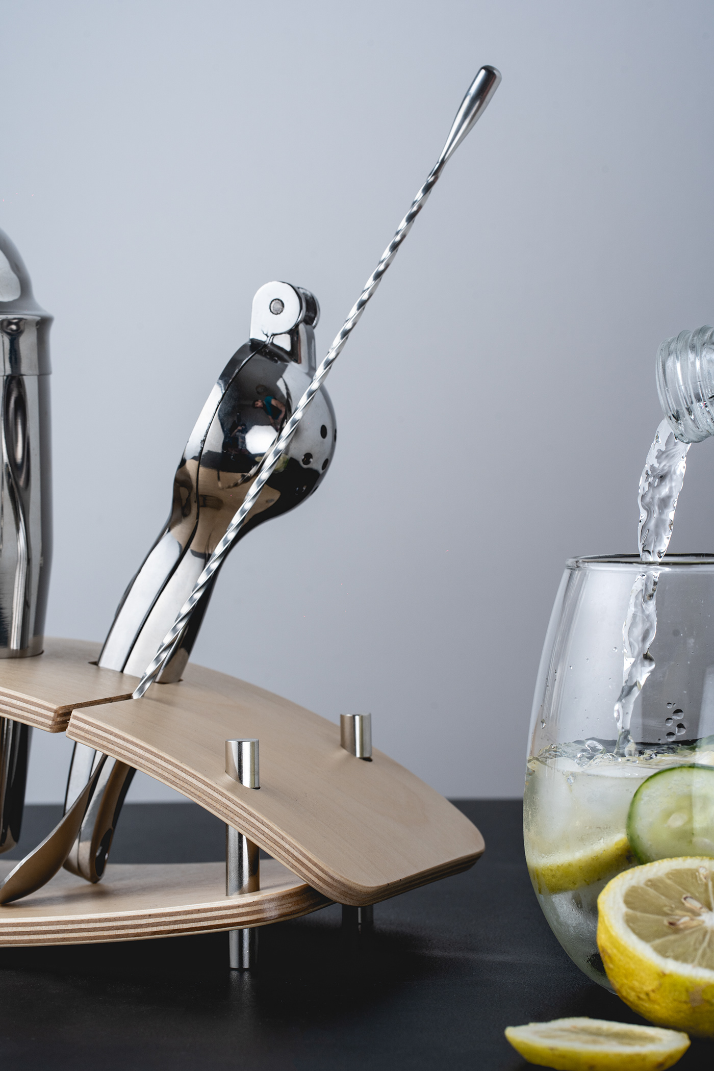 Cocktail Bar，Storage rack，woodiness，