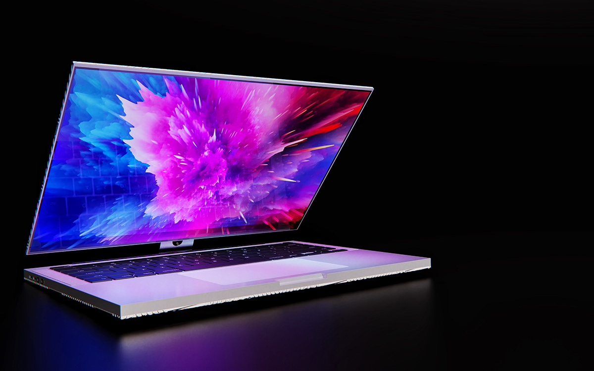 Notebook computer，Adjustable display，practical，