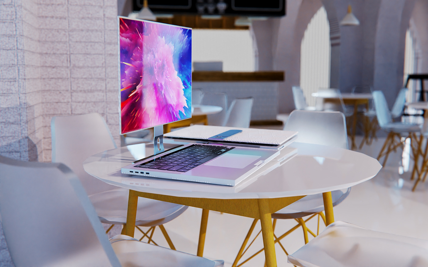 Notebook computer，Adjustable display，practical，