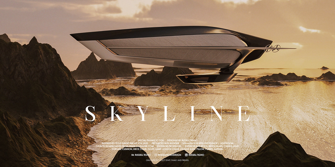 Skyline，conceptual design，airship，