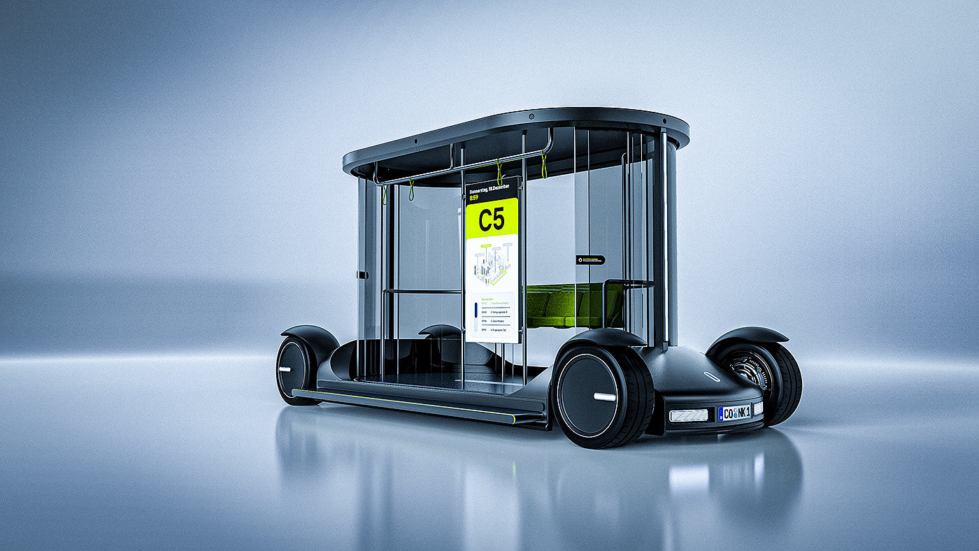 Campus Shuttle，Shuttle bus design，conceptual design，