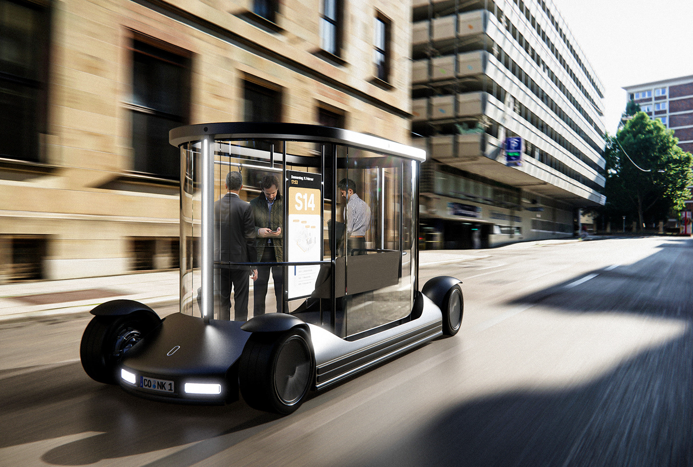 Campus Shuttle，Shuttle bus design，conceptual design，