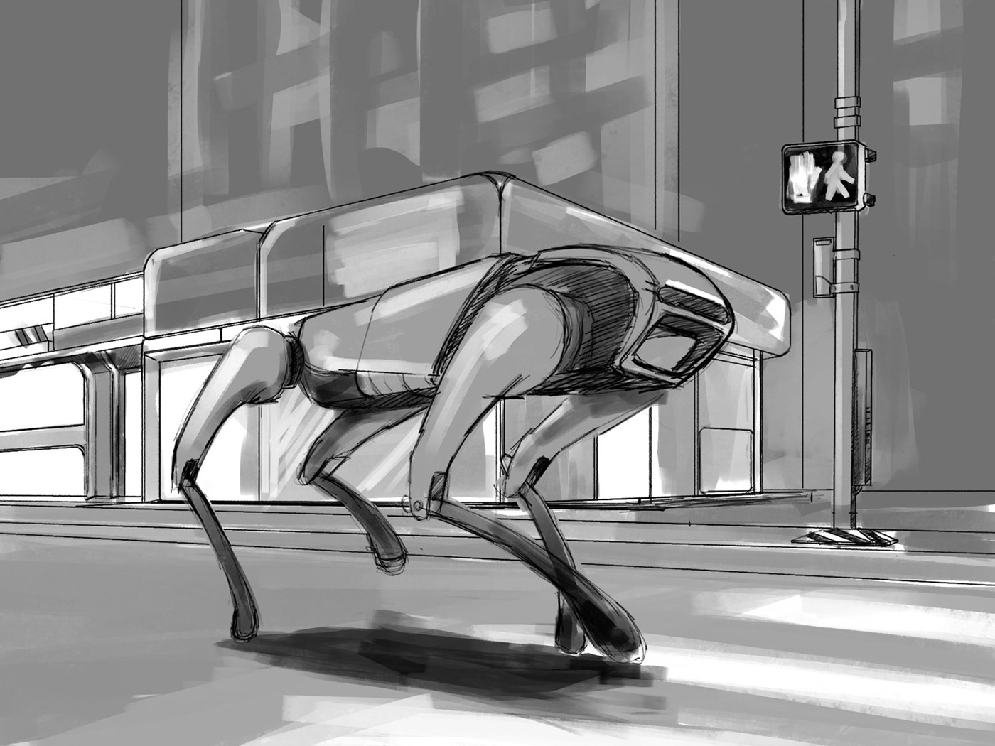 robot，science and technology，millet，cgi，