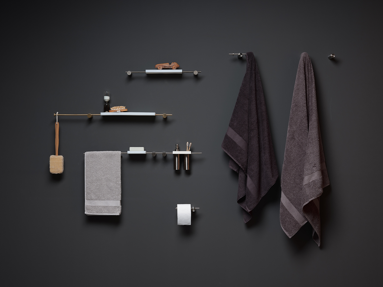 Bathroom accessories，modularization，Towel rack，practical，