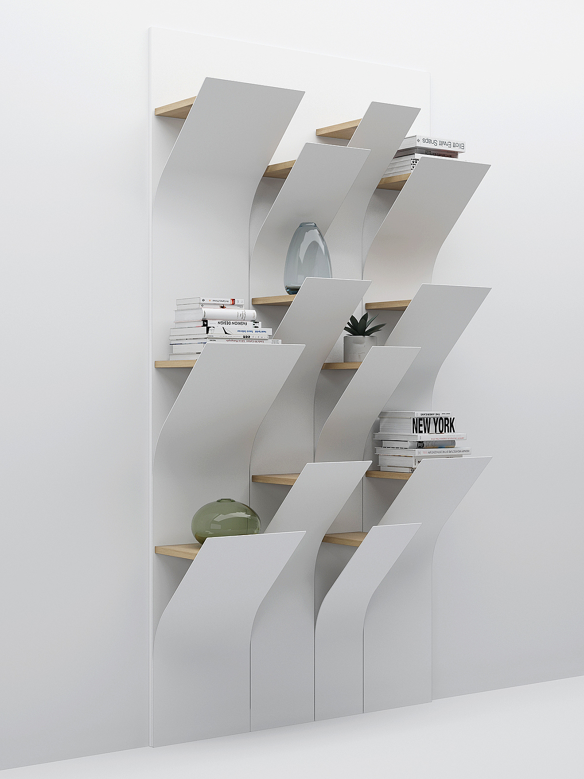 Squama，bookshelf，white，