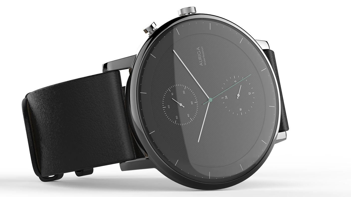 御夫(auriga)商务腕表,可来电提醒,短信提醒,还可运动计步