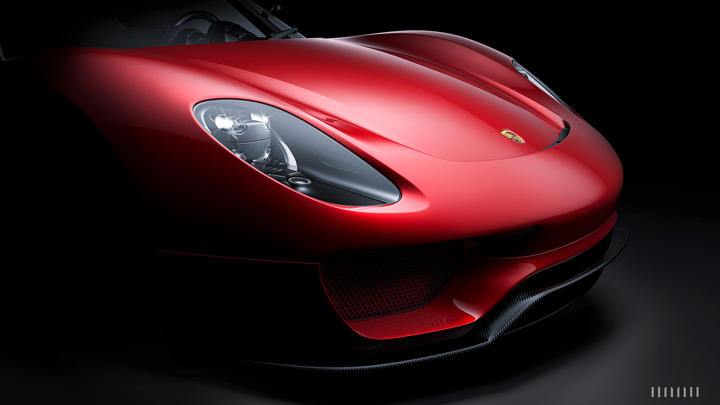 Porsche，nine hundred and eighteen，porsche，automobile，gules，