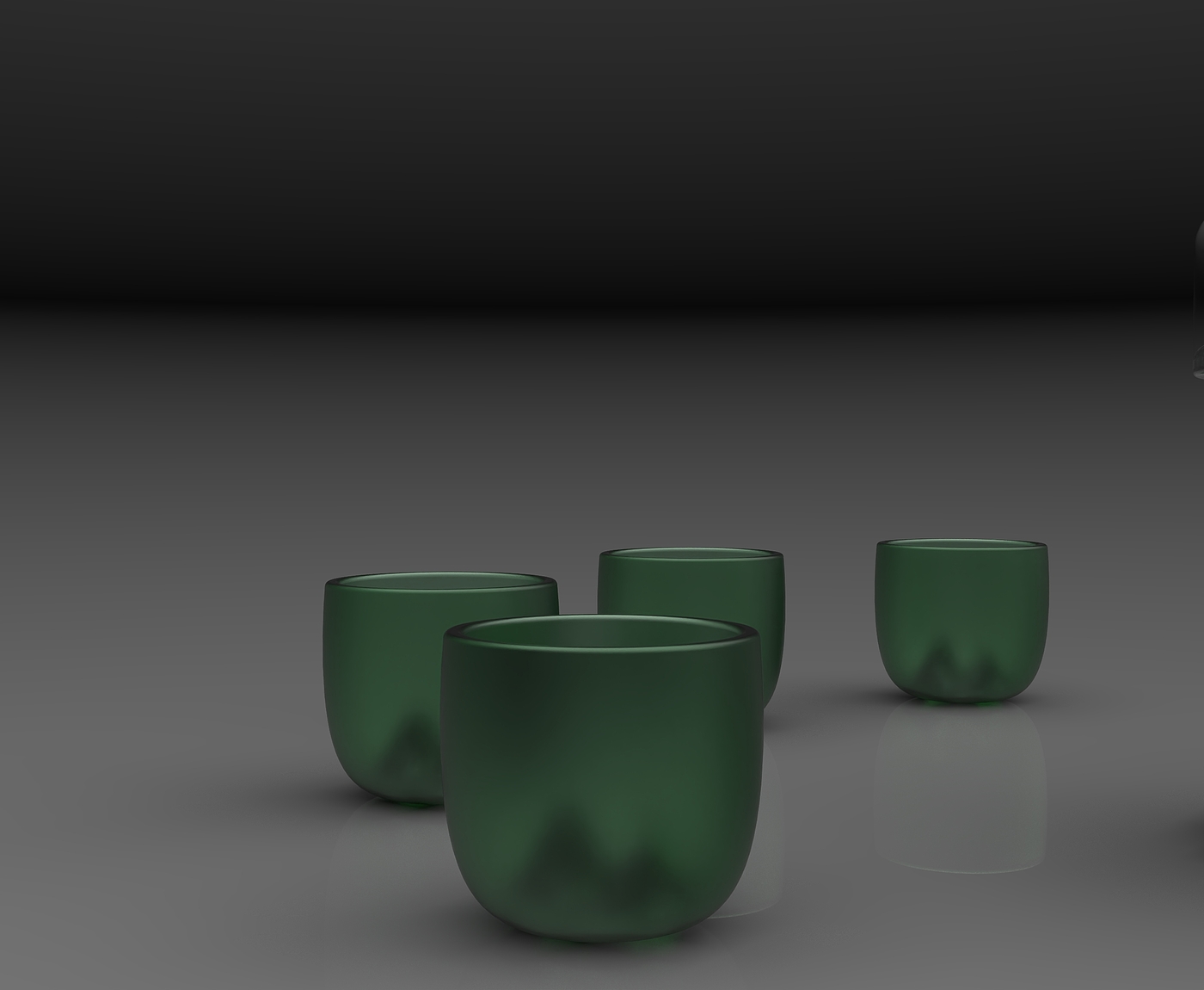 Series tea set，Glass material，Traditional artistic conception，The combination of mountains and clouds，