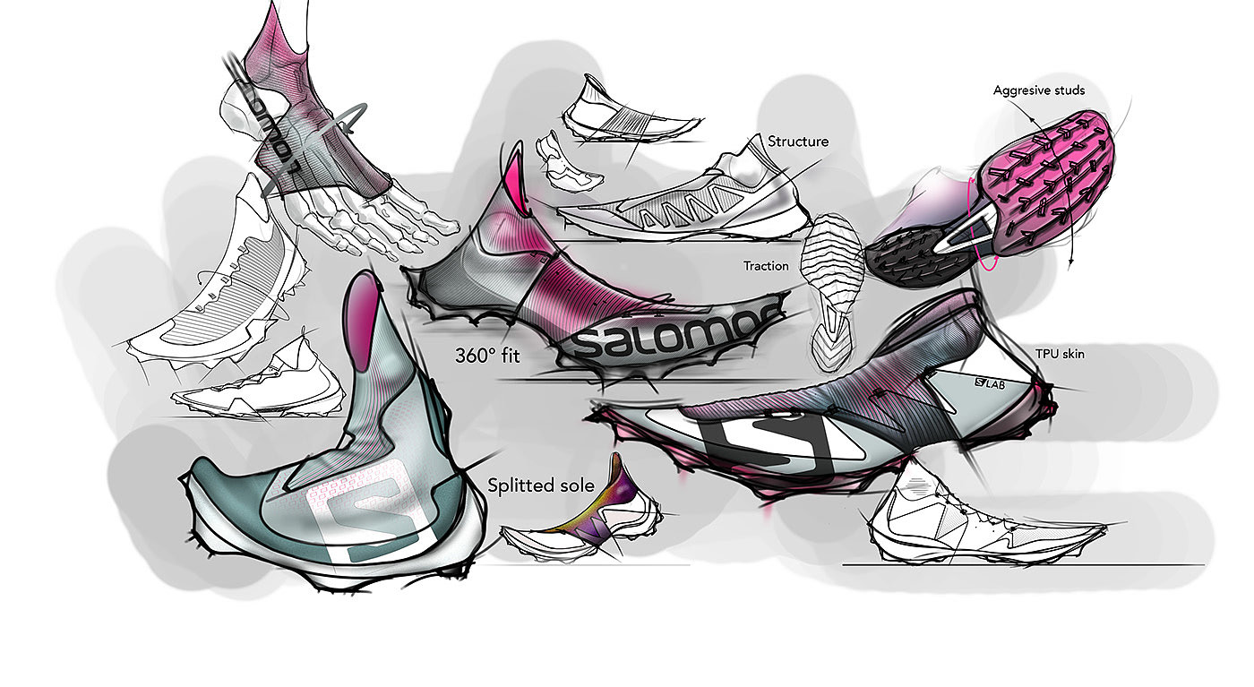 sneakers，run，comfortable，Hand drawn，