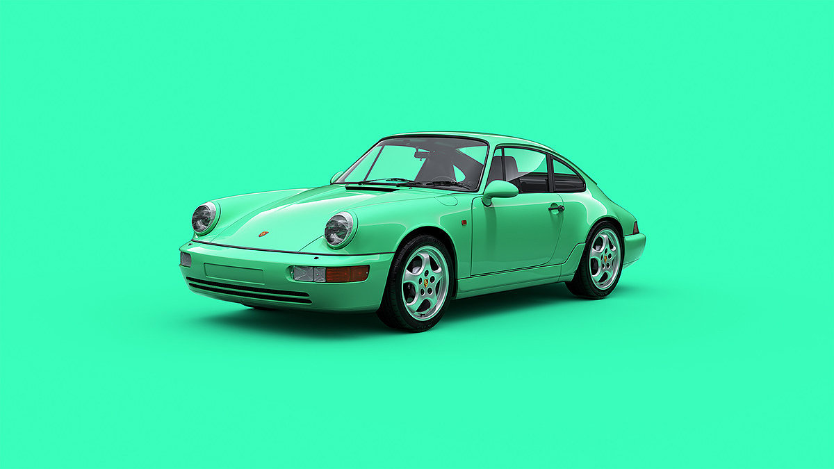 automobile，Porsche，cgi，