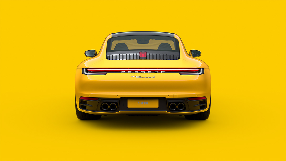 automobile，Porsche，cgi，