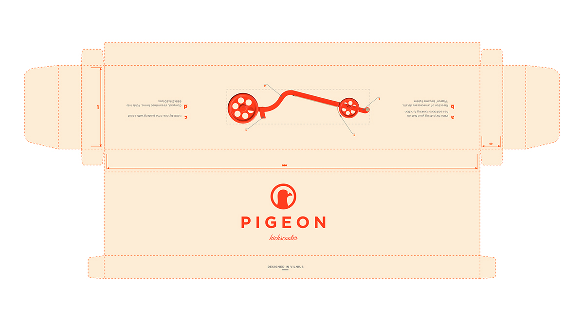 orange，Scooter，fold，originality，Portable，