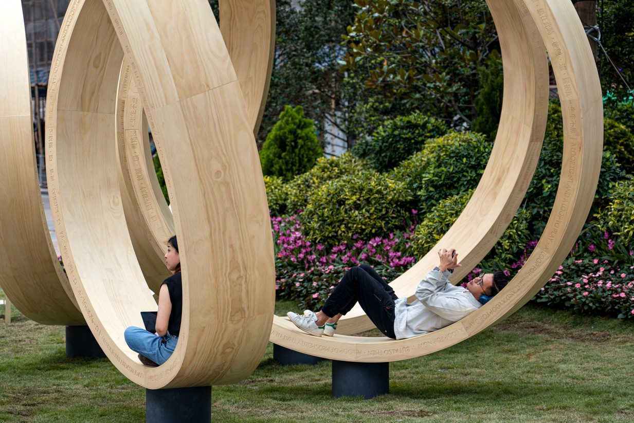 wooden ，Infinite loop，vitality，Hong Kong，