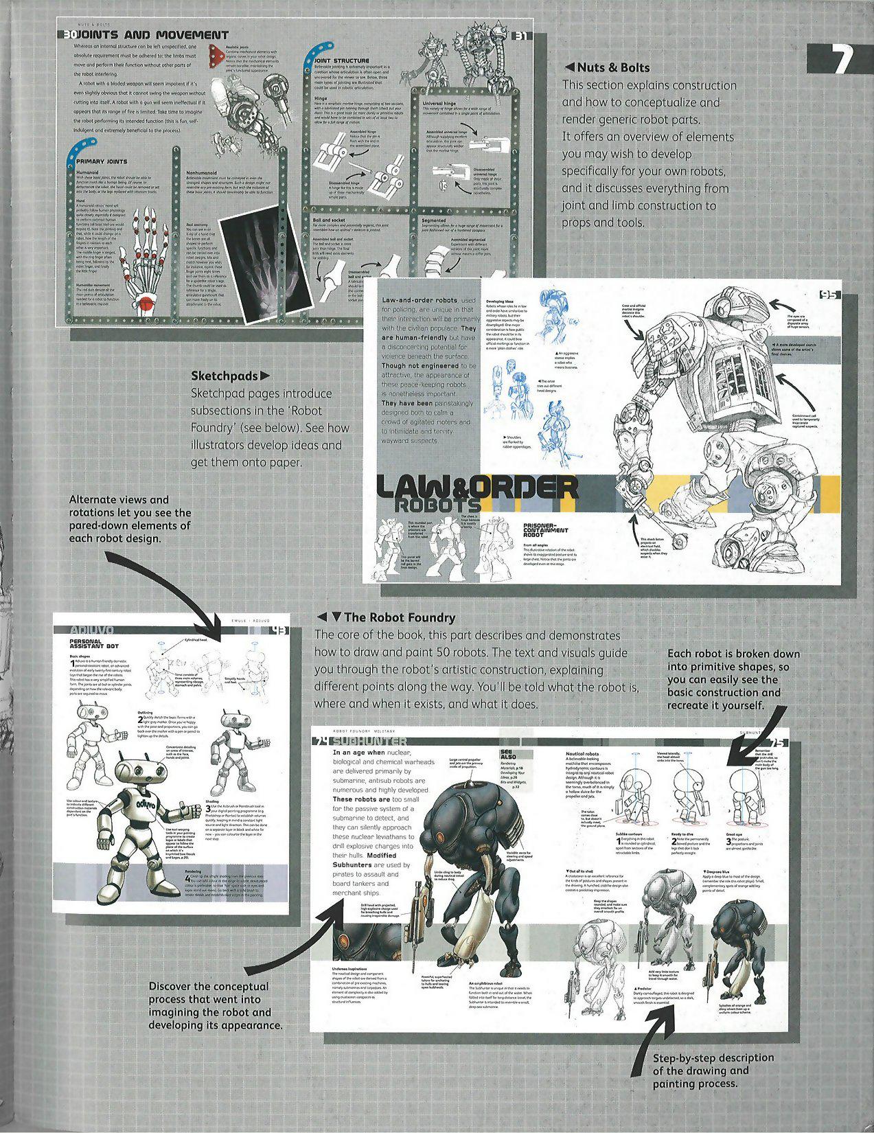 book，robot，Hand drawn，painting，e-book，share，