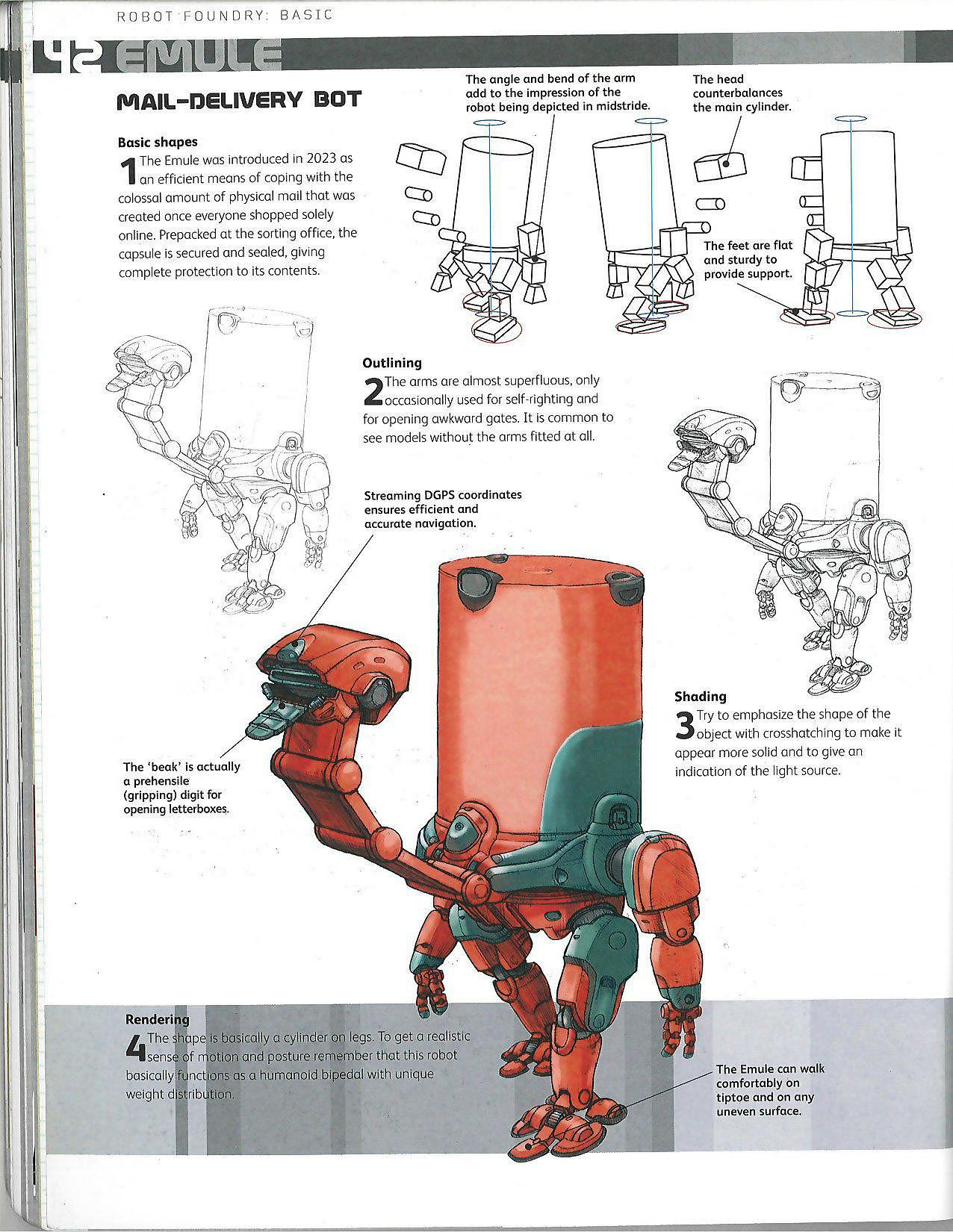 book，robot，Hand drawn，painting，e-book，share，