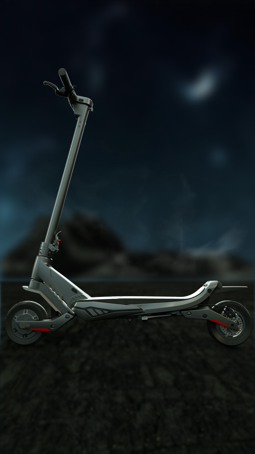 three-dimensional，video，originality，science and technology，Scooter，Electric vehicle，modeling，Render，