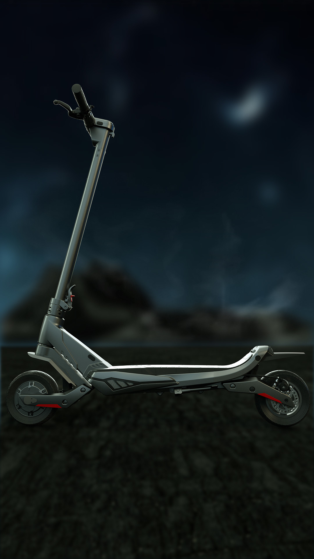 three-dimensional，video，originality，science and technology，Scooter，Electric vehicle，modeling，Render，