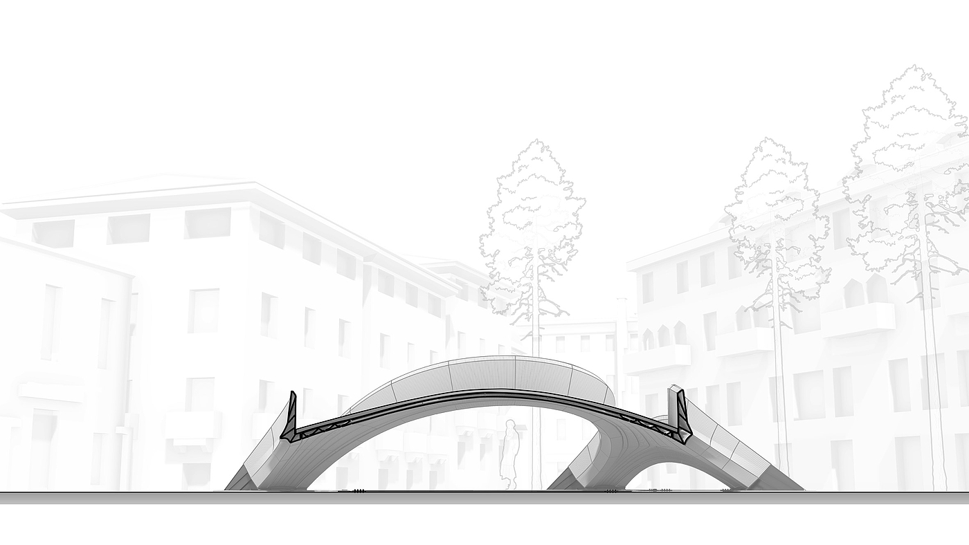 Striatus，3d打印，混凝土人行桥，
