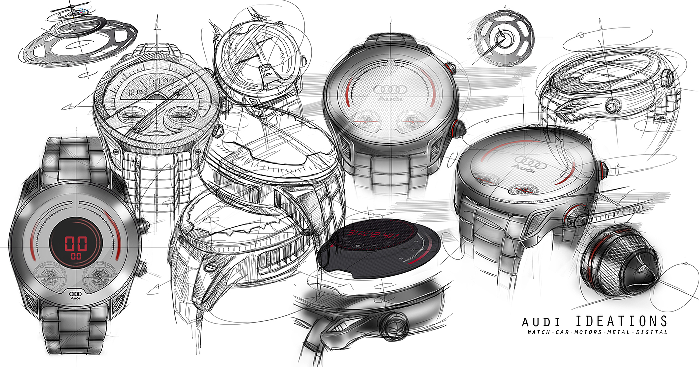 Small picture book，Okami，Wrist watch，shoes，draft，Hand drawn，