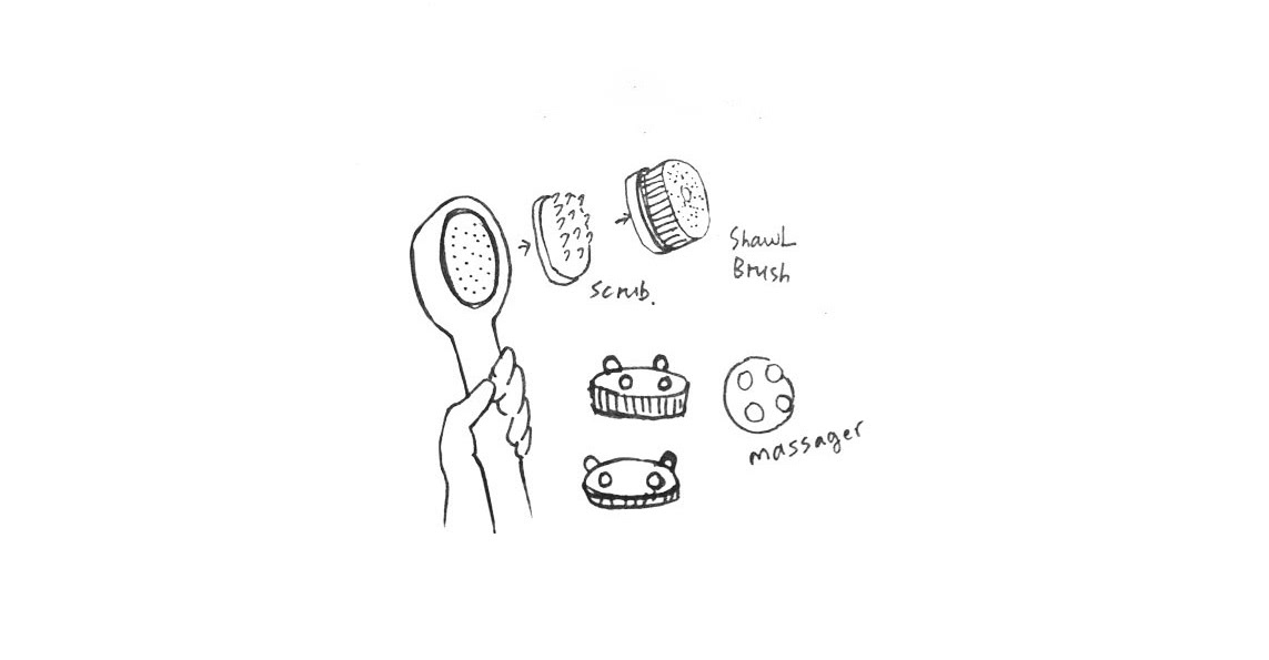 Shower，multi-function，Small brush，