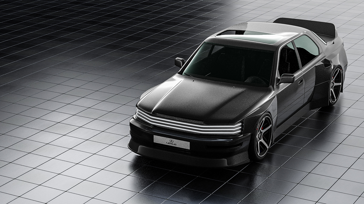 Automobile design，LEXUS，Wide body，