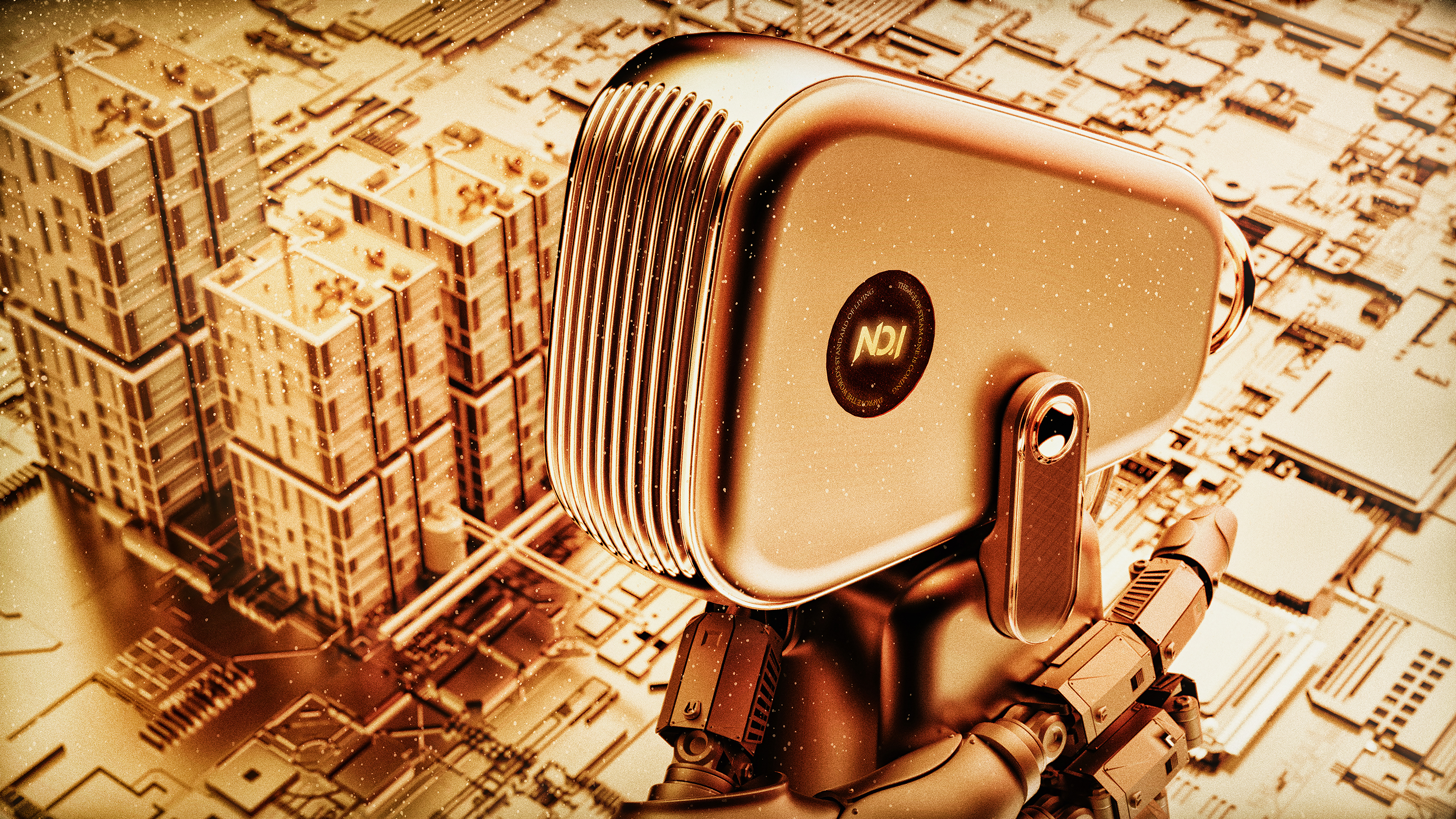 Cyberpunk，Steam cooling and hot air blower，Break the ice，future market，Punk billboard，No more，trend，Tribute to classic，