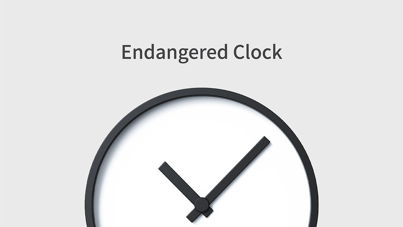 Endangered Clock，创意设计，时钟概念，