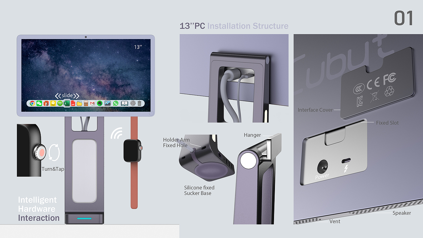 DESKTOP，IOT，holder，lamp，smart，pc，