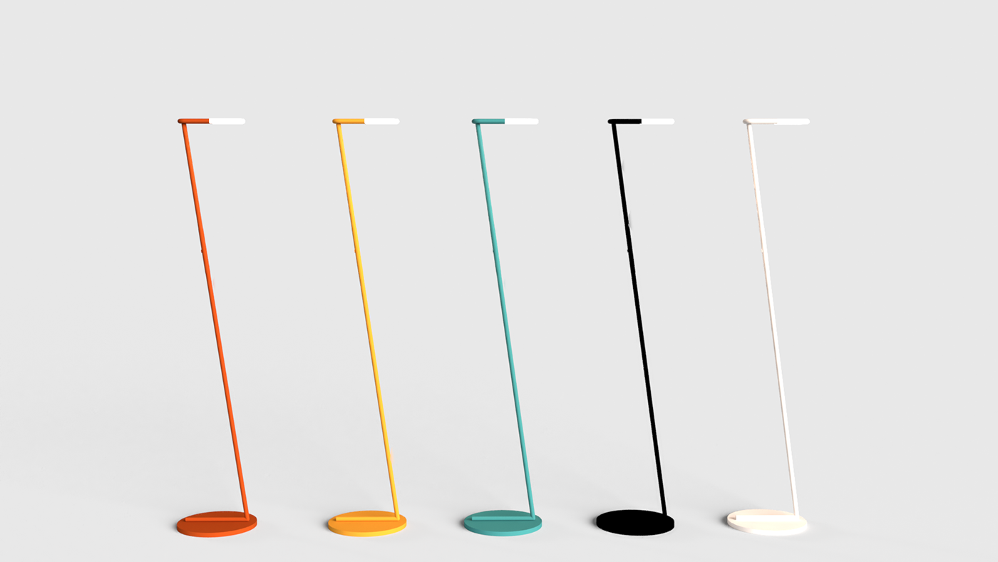Floor lamp，Copper aluminum，grace，Ergonomics，Zeta Lamp，