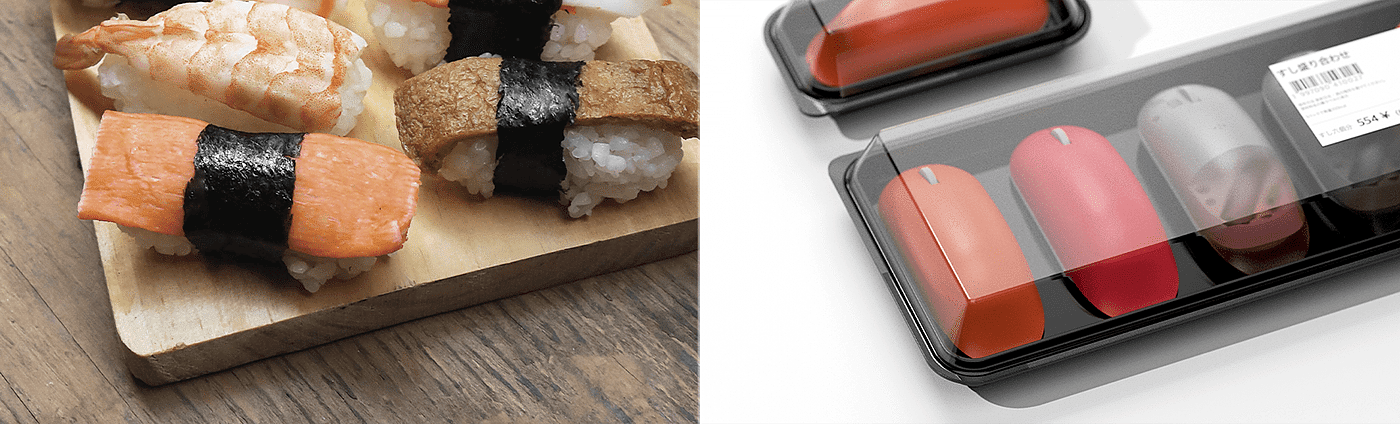 mouse，Sushi，Customized，New experience，