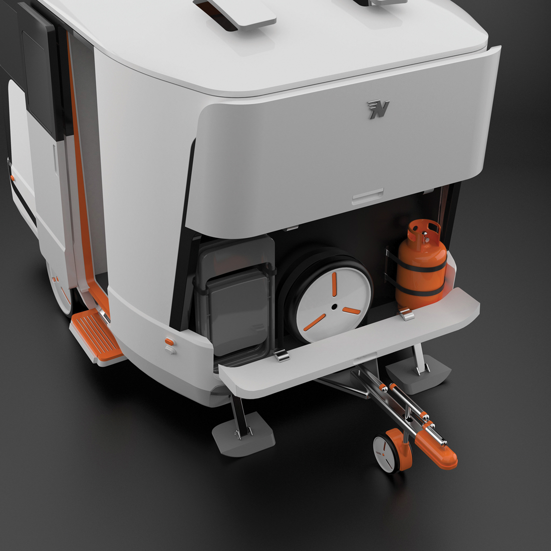 nhome，Trailer type，Touring car，white，