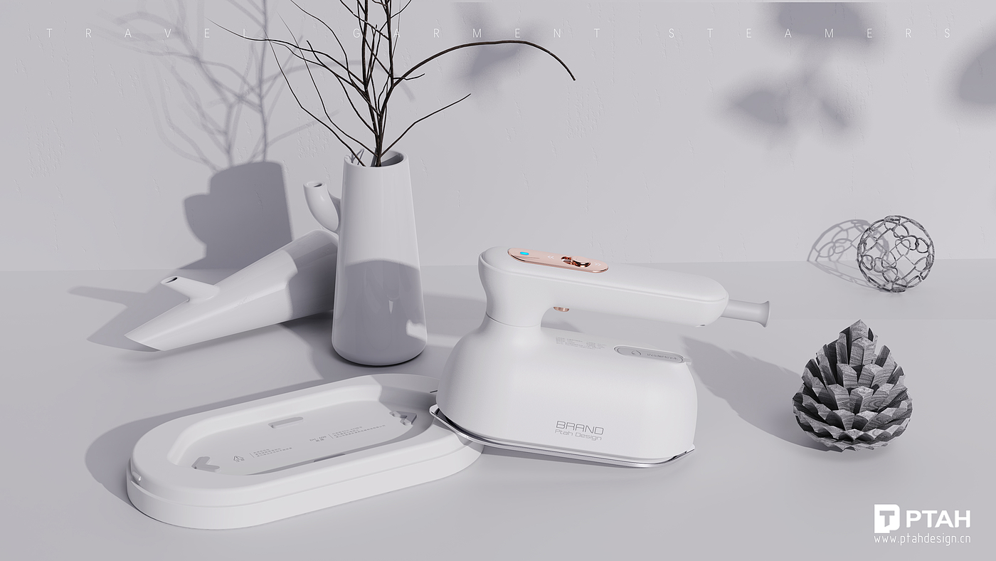 Portable hanging ironing machine，Schuler's soleusair，small home appliances，industrial design，Buta design，