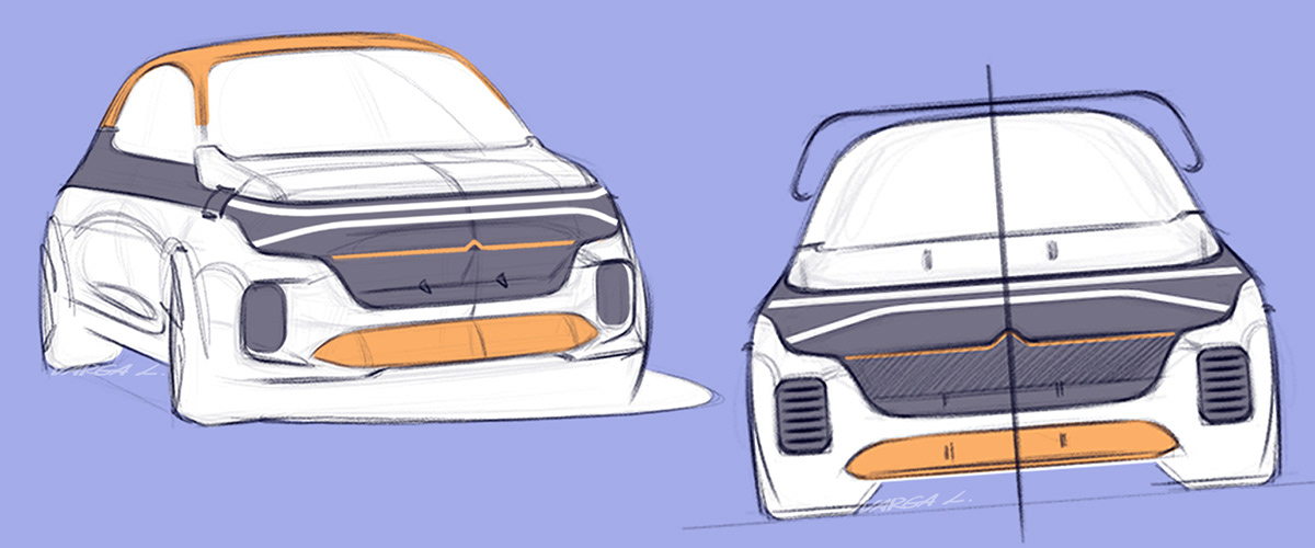 automobile，sketch，concept，