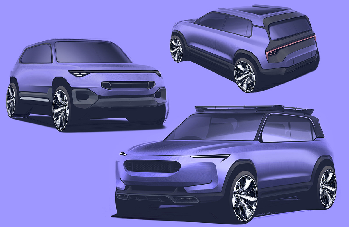 automobile，suv，sketch，concept，