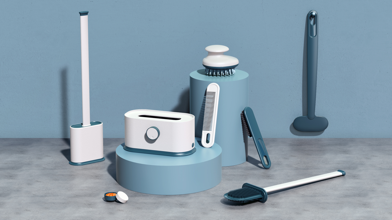 Toilet brush，Bath brush，Shoe brush，Head brush，Tissue box，