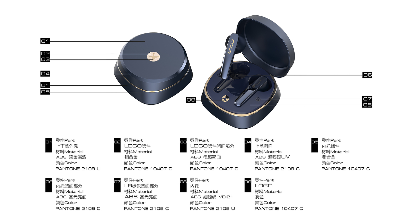 tws，id，设计，耳机，蓝牙耳机，