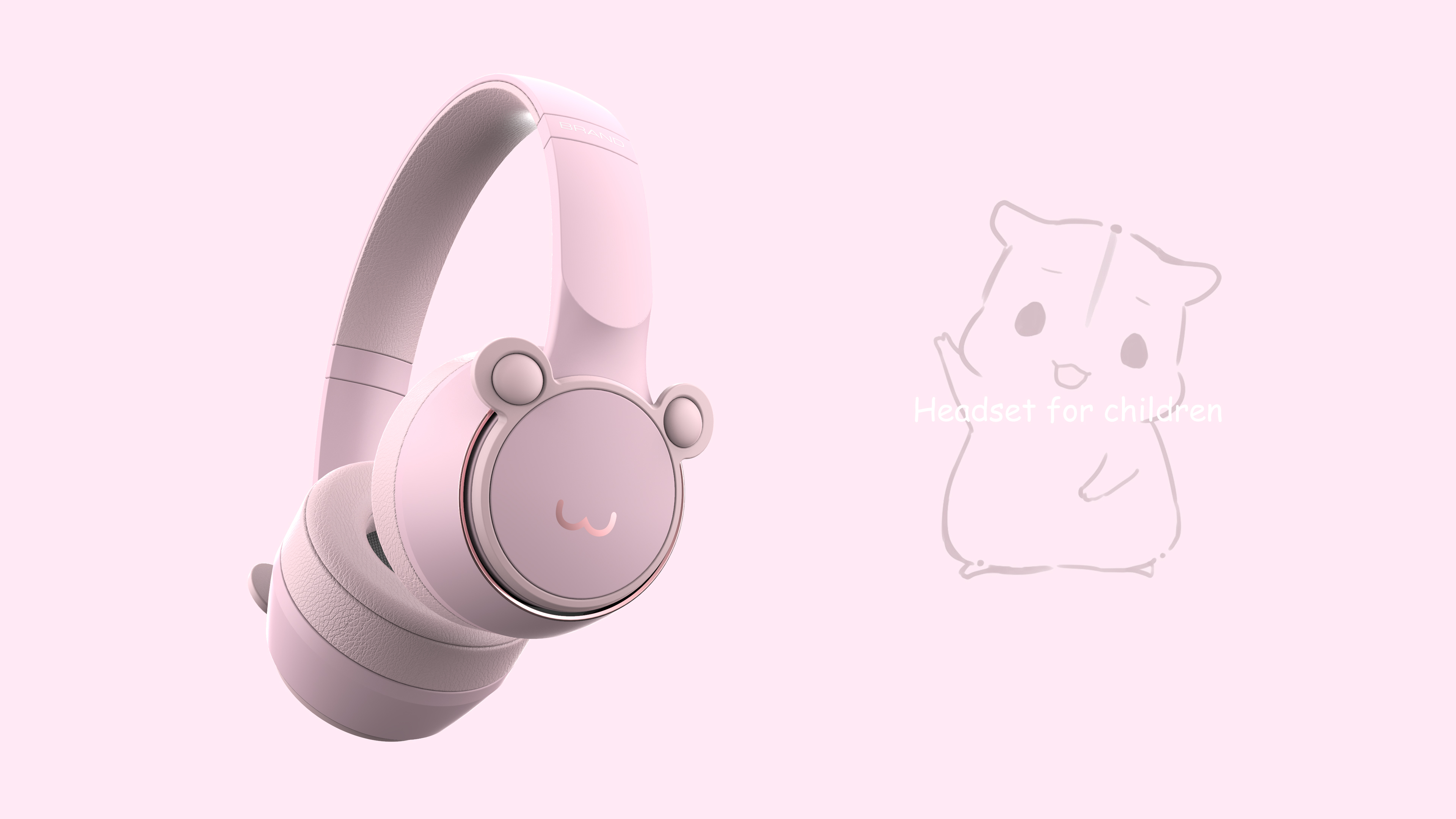 Headphones，headset，Children's earphone，id，Design，