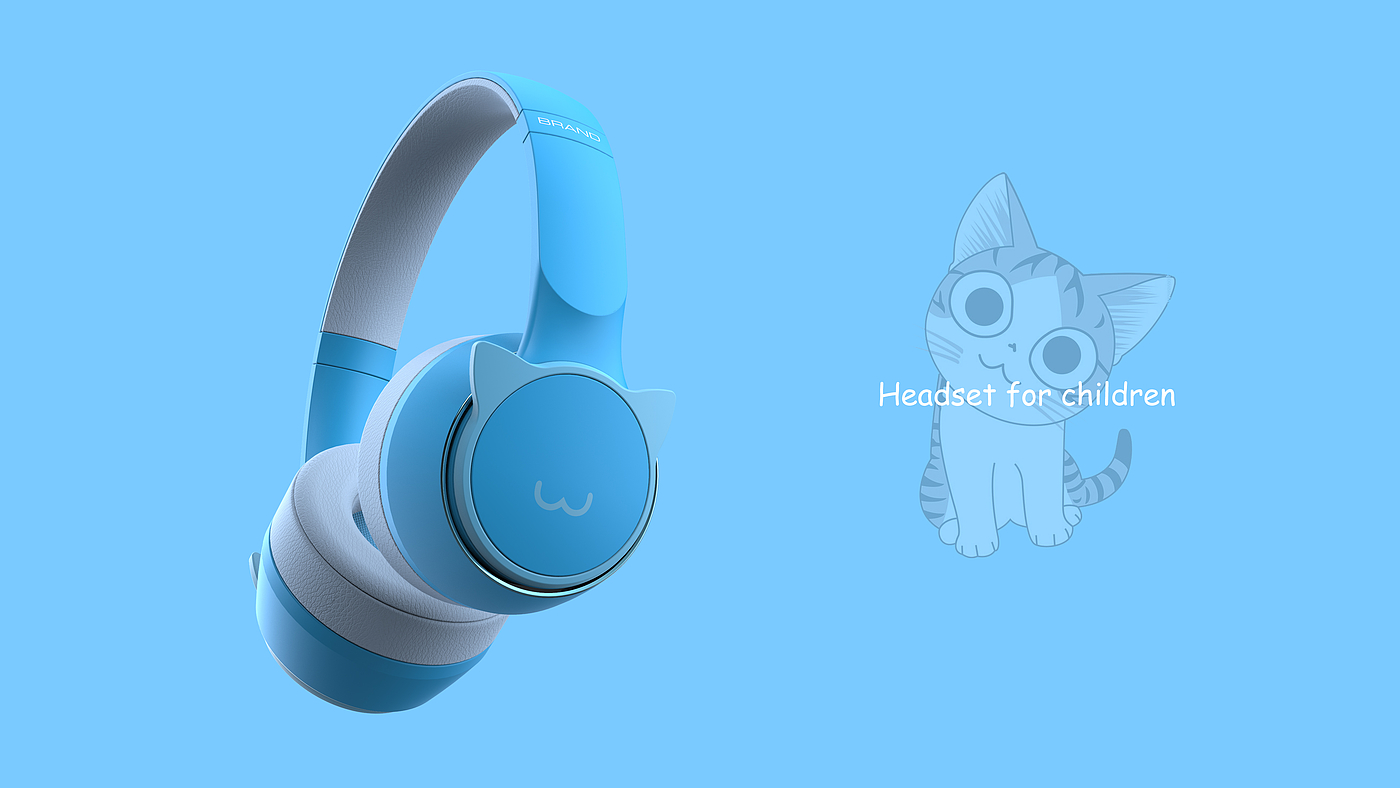 Headphones，headset，Children's earphone，id，Design，