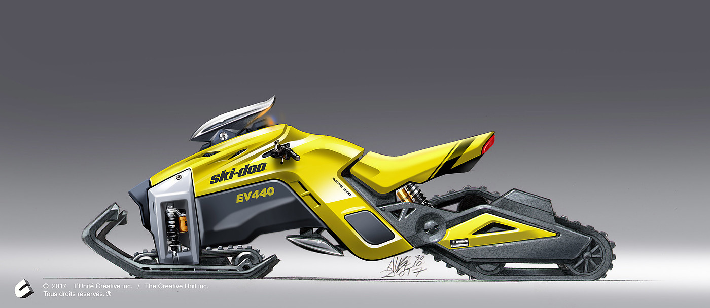 vehicle，transport，Electric snowmobile，conceptual design，magnetic suspension，