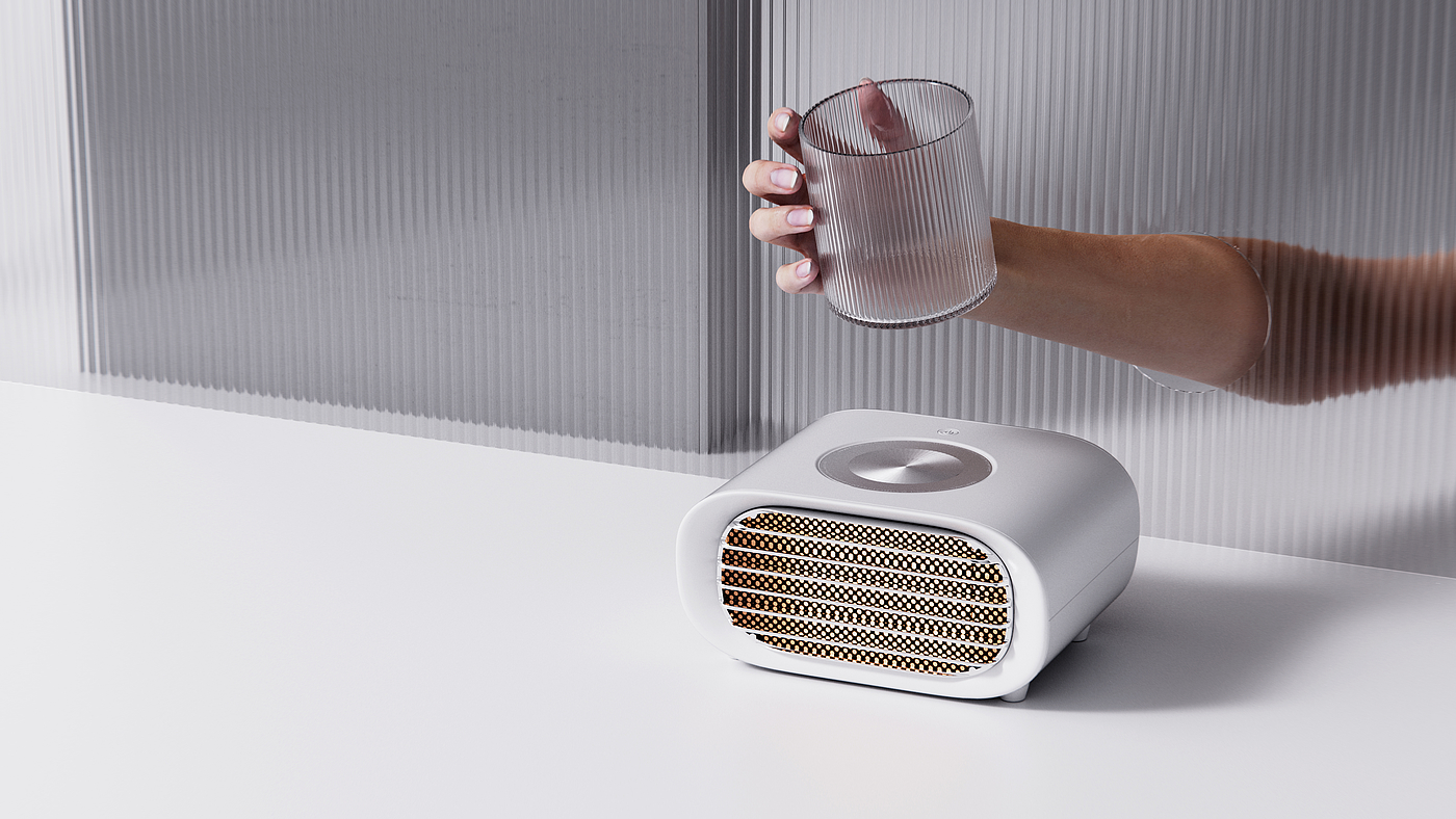 Air heater，Heating，keyshot，Original design，Simplicity，Air heater，