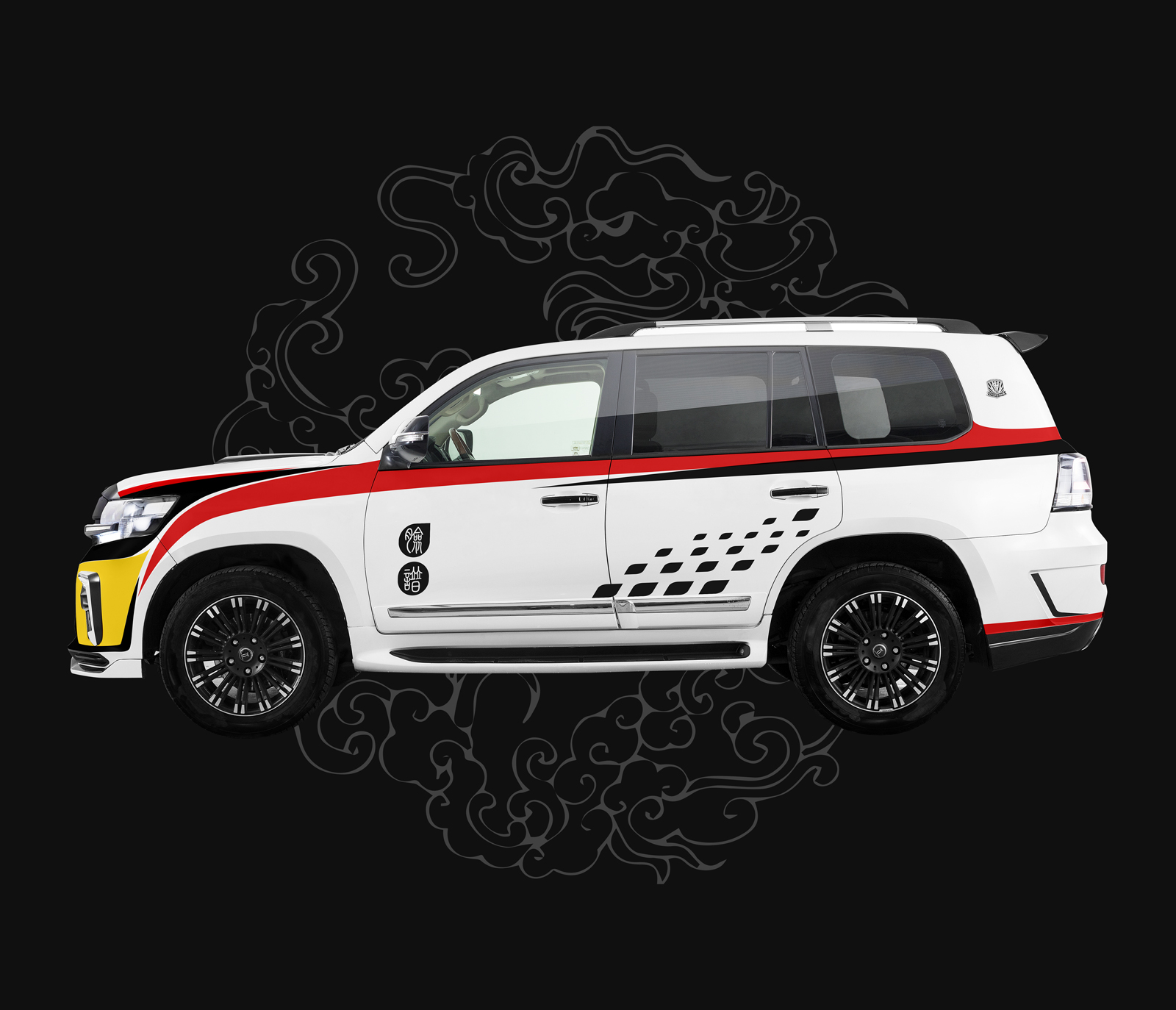 Car sticker，Pull flowers，National tide，plane，