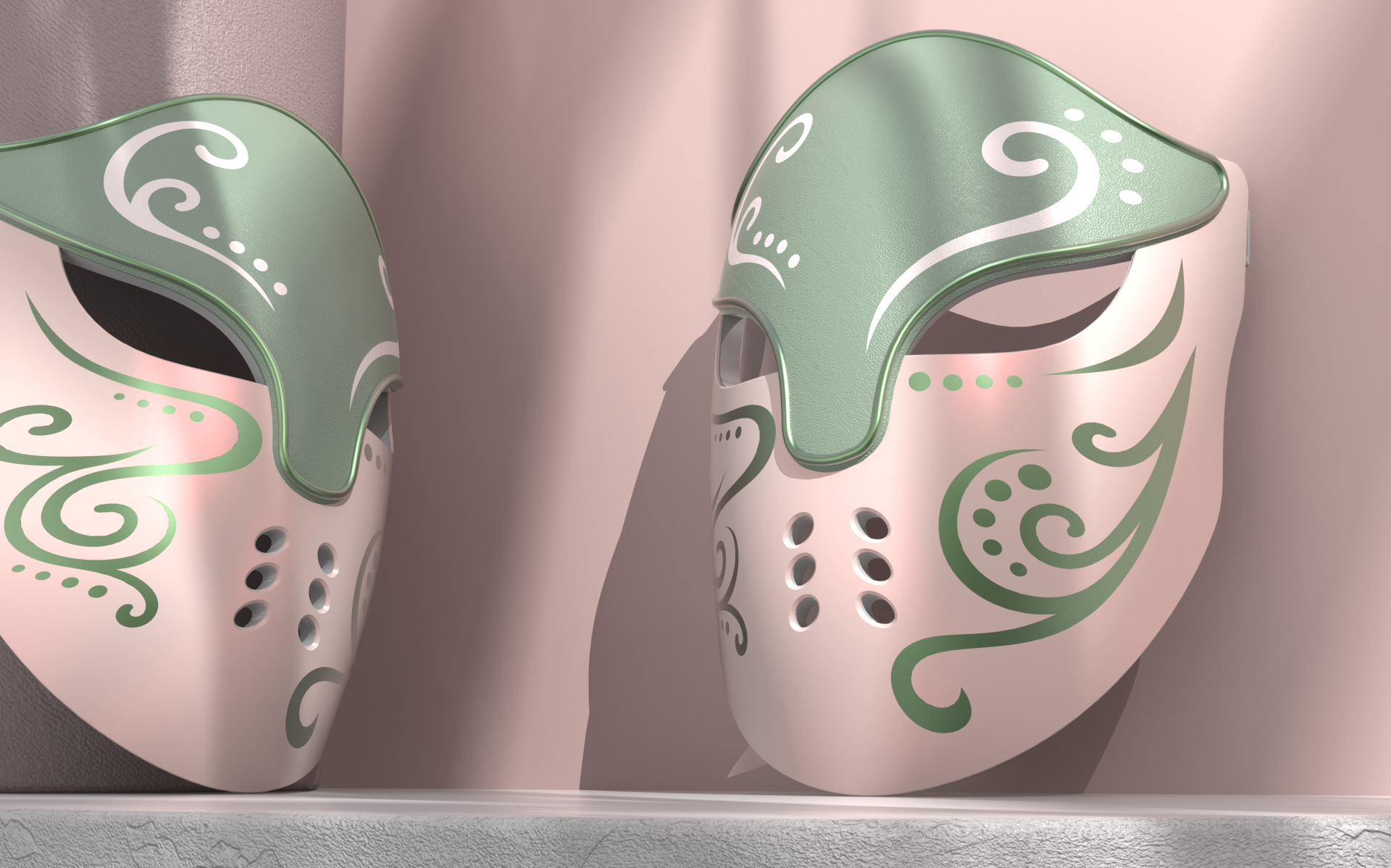 a spectrometer，Led mask，Photon mask，