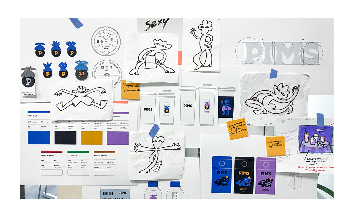 tea with milk，Coffee，packing design，