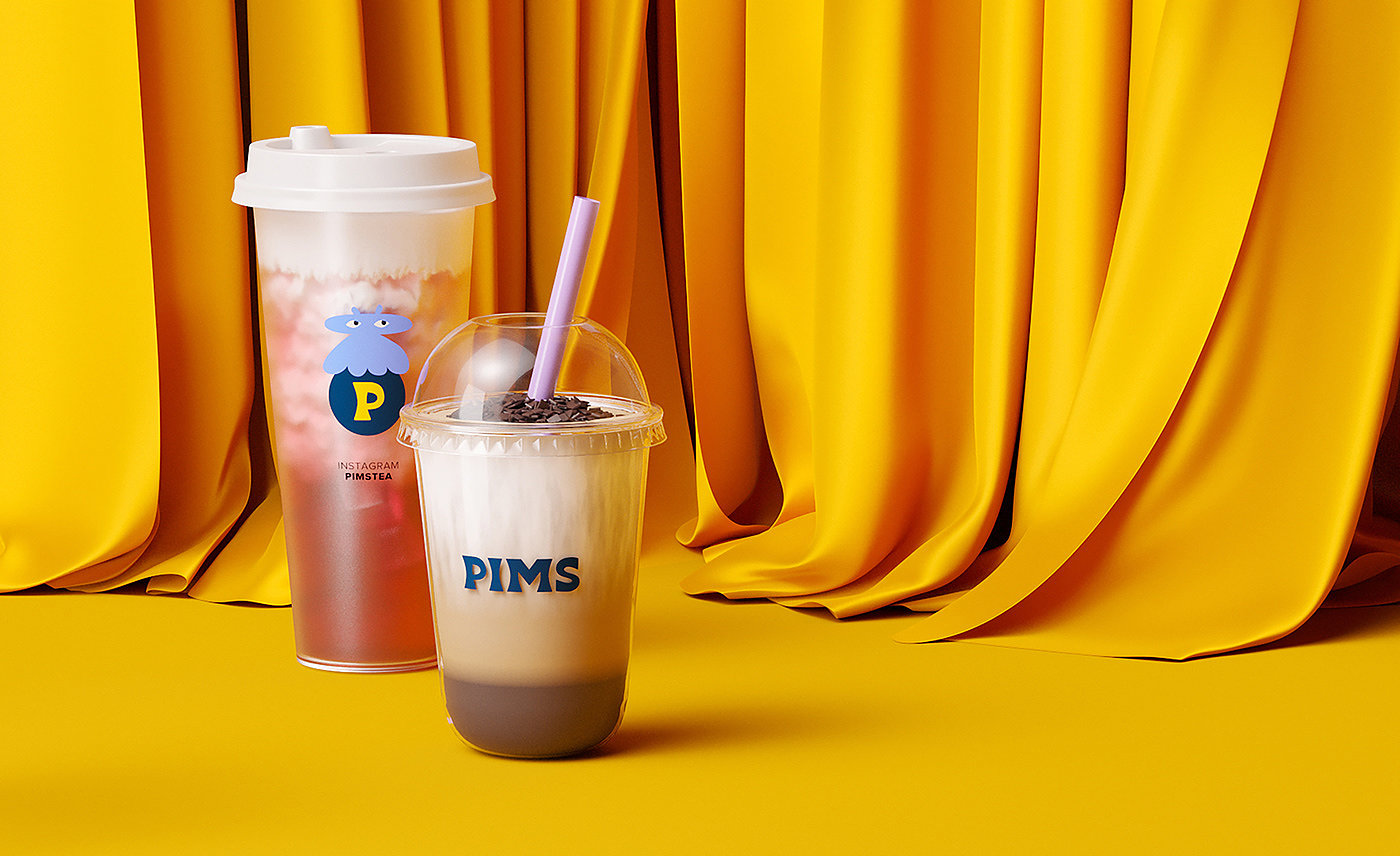 tea with milk，Coffee，packing design，
