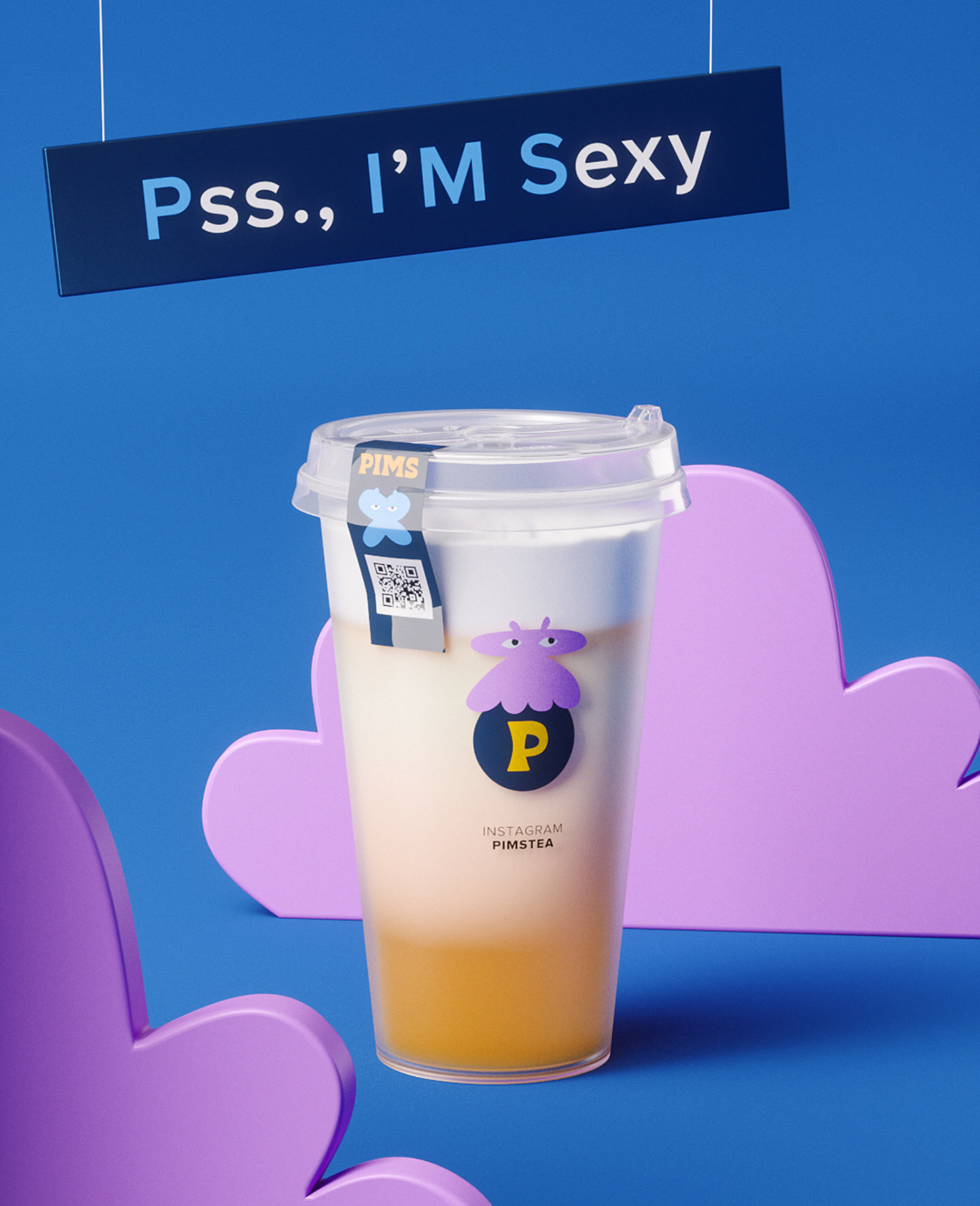 tea with milk，Coffee，packing design，