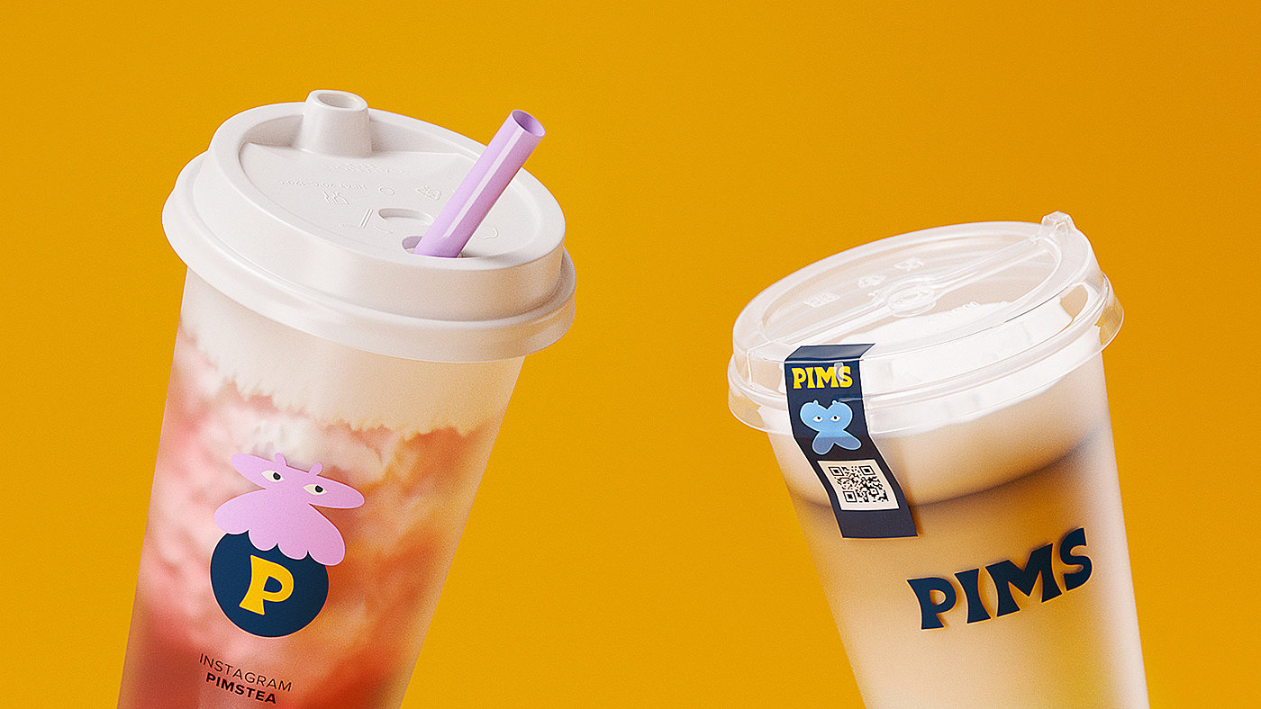 tea with milk，Coffee，packing design，