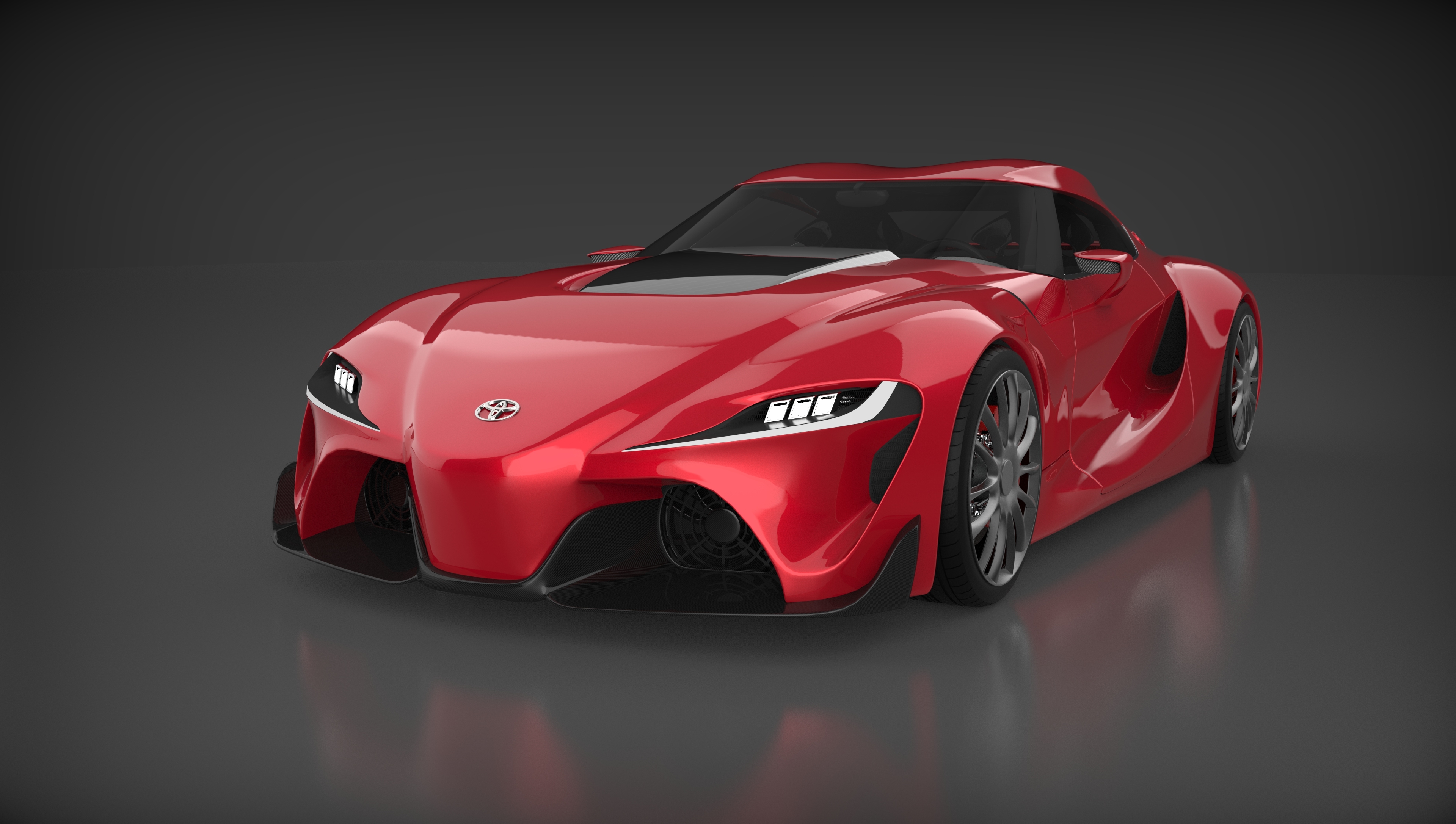 Toyota，Supra，Ox demon king，f1，keyshot，Render，