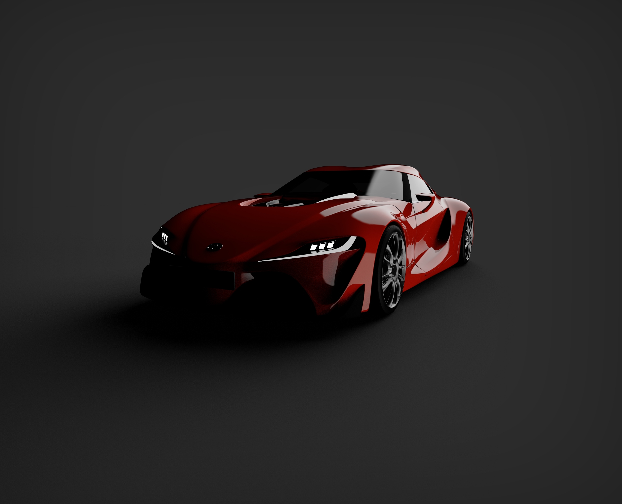 Toyota，Supra，Ox demon king，f1，keyshot，Render，